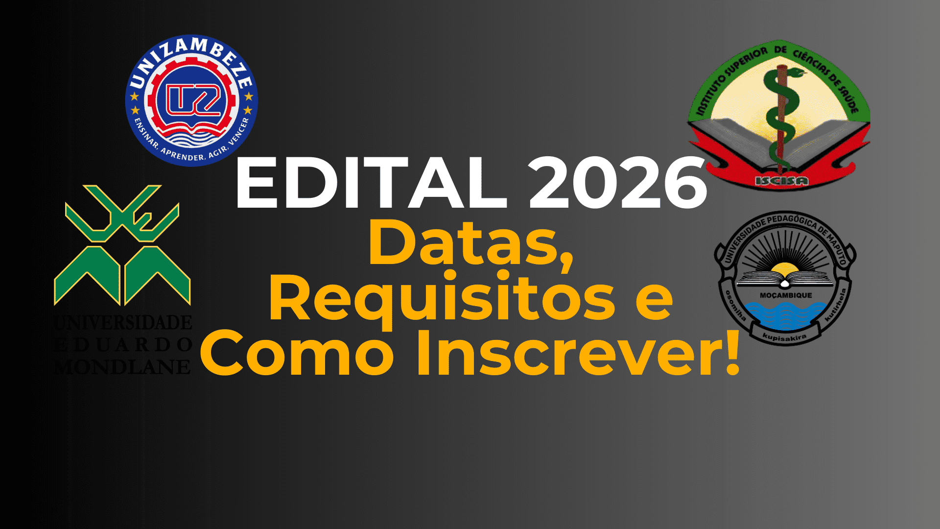 Edital de Exames de Admissão 2026
