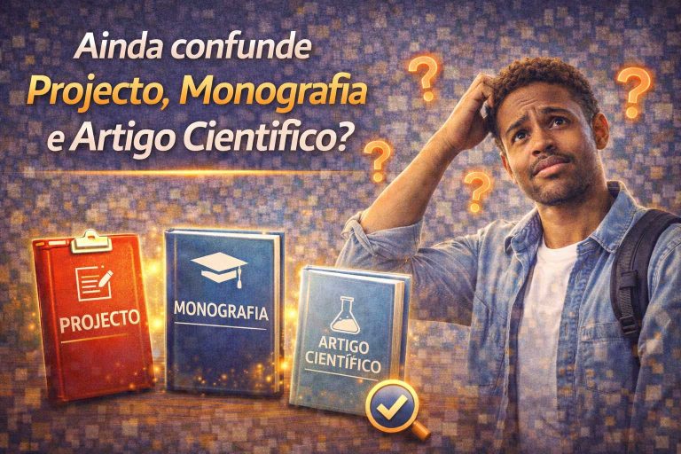 Neste artigo mostro as Diferenças entre Projecto de Pesquisa, Monografia e Artigo Científico.